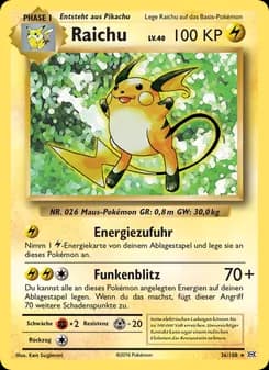 Raichu card in German
