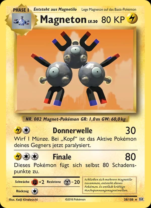Magneton card in German