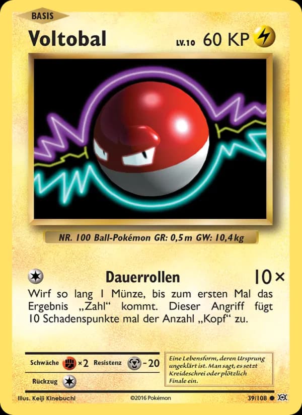 Voltobal card in German