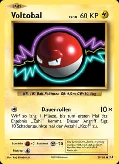 Voltobal card in German
