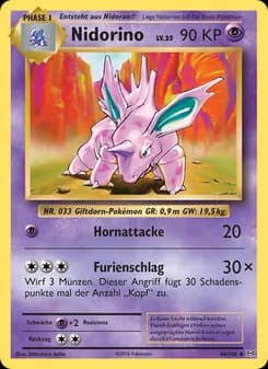 Nidorino card in German