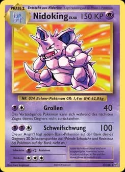 Nidoking card in German