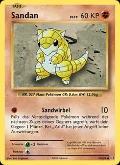 Sandan card in German