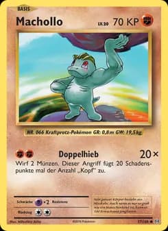Machollo card in German