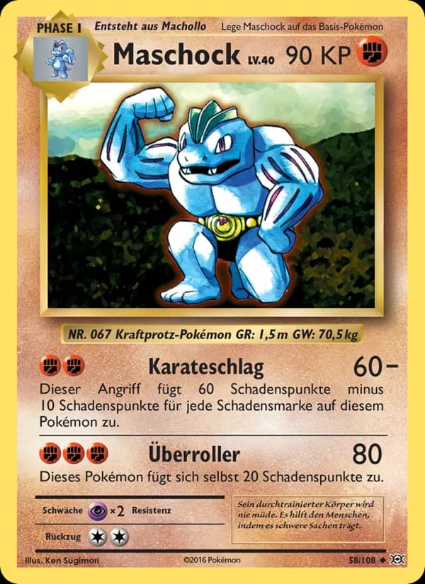 Maschock card in German