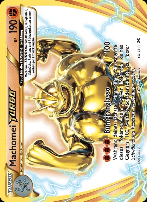 Machomei-TURBO card in German