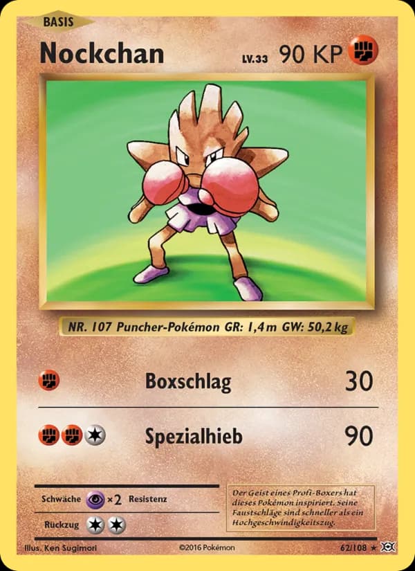 Nockchan card in German