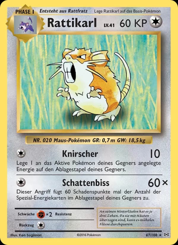 Rattikarl card in German