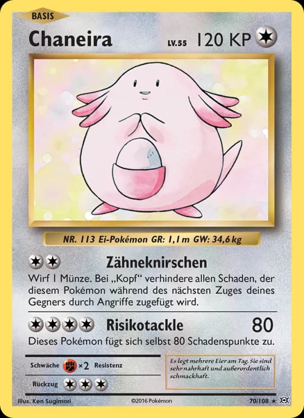 Chaneira card in German