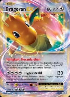 Dragoran EX card in German