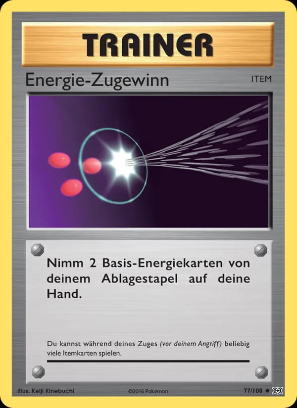 Energie-Zugewinn card in German