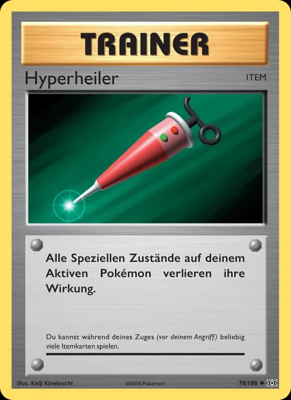 Hyperheiler card in German