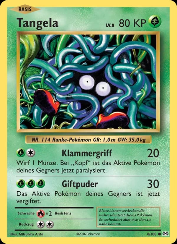 Tangela card in German