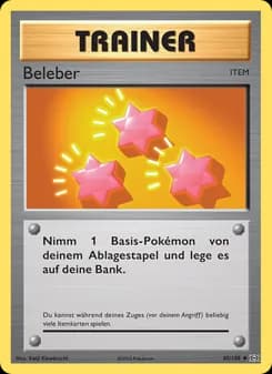 Beleber card in German