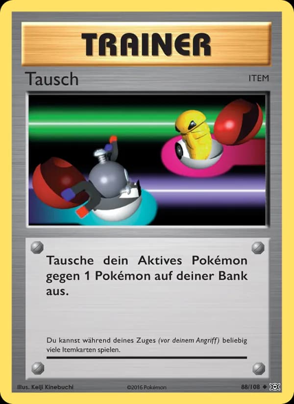 Tausch card in German
