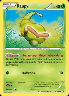 Raupy card in German