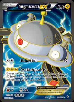 Magnezone EX card in German