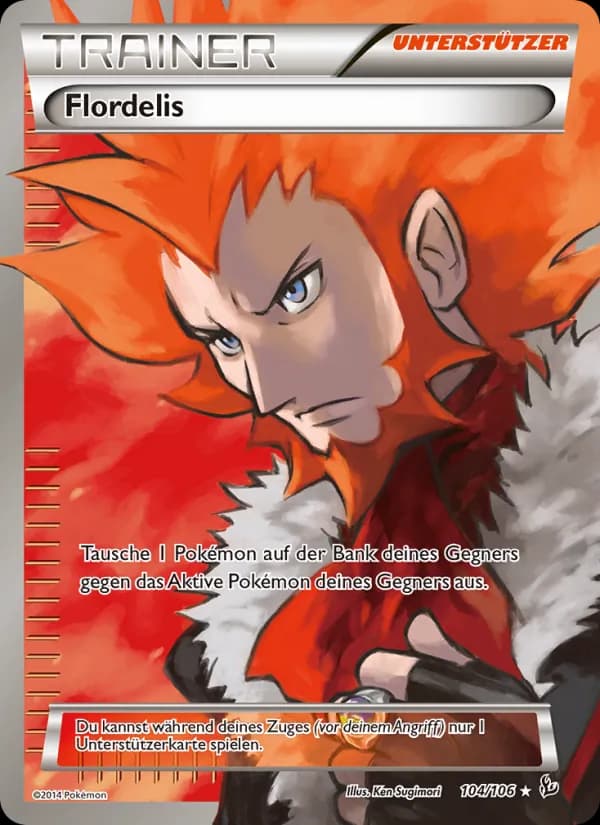 Flordelis card in German