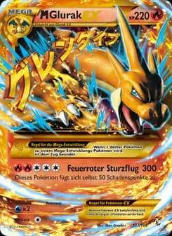 M-Glurak EX card in German