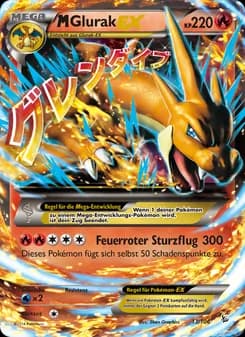 M-Glurak EX card in German