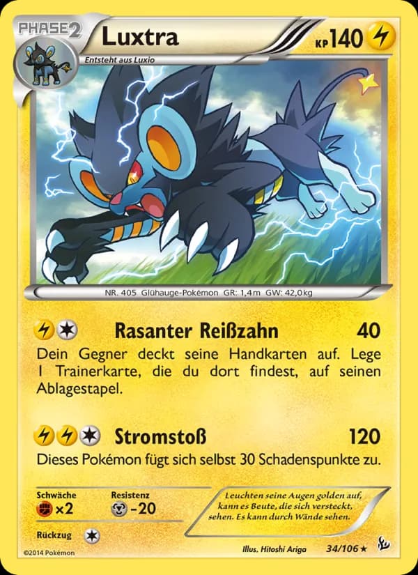 Luxtra card in German