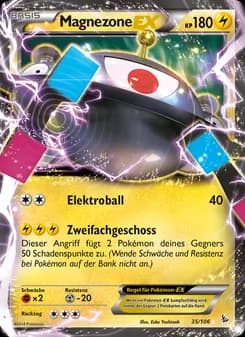 Magnezone EX card in German