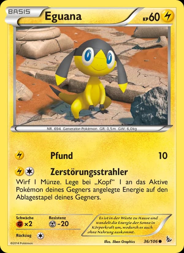 Eguana card in German