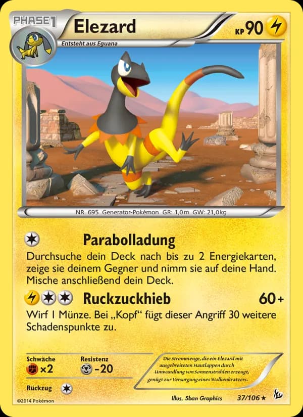 Elezard card in German
