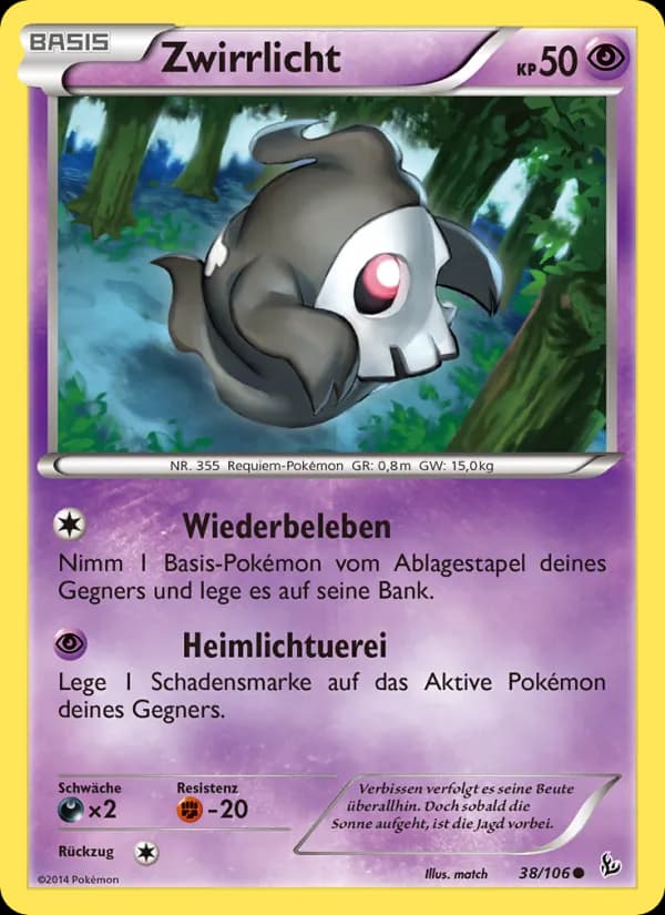 Zwirrlicht card in German