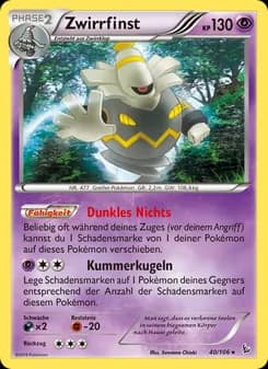Zwirrfinst card in German