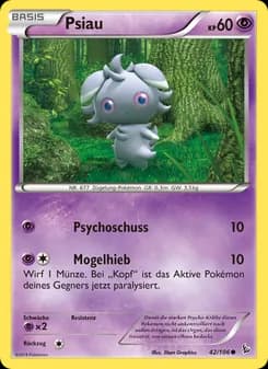Psiau card in German
