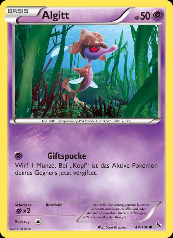 Algitt card in German