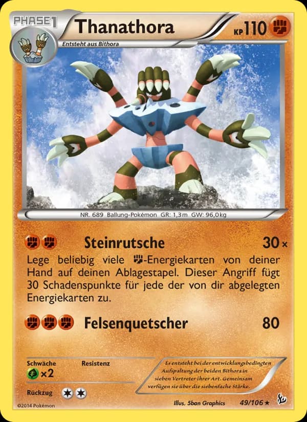 Thanathora card in German