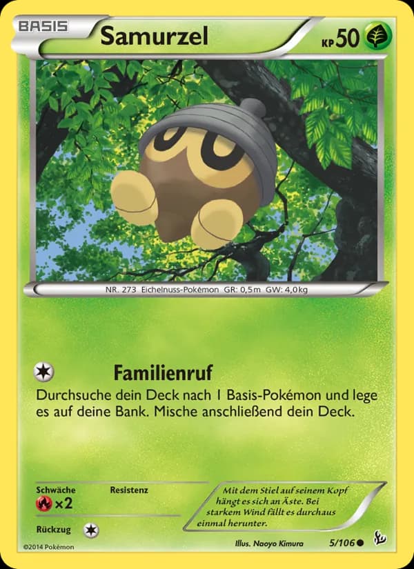 Samurzel card in German