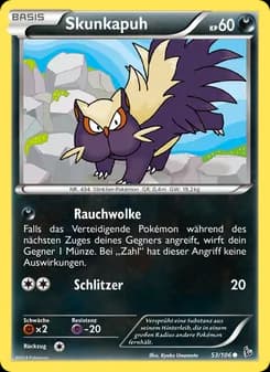 Skunkapuh card in German