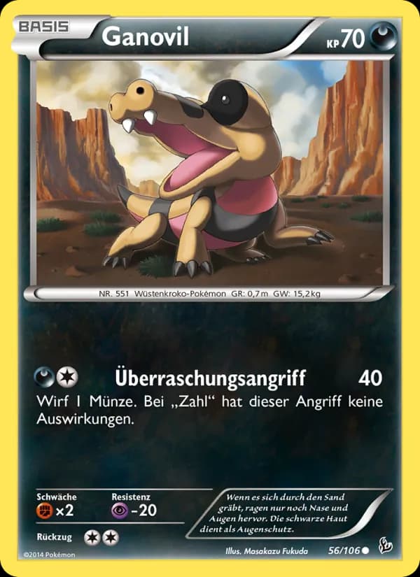 Ganovil card in German
