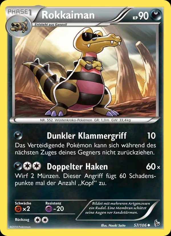 Rokkaiman card in German