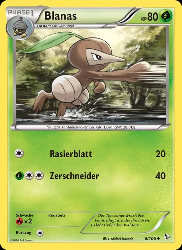 Blanas card in German