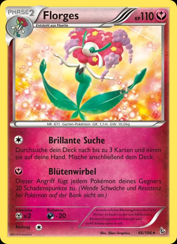 Florges card in German