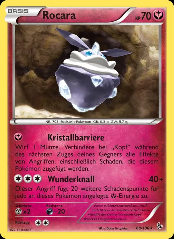 Rocara card in German