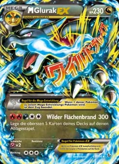 M-Glurak EX card in German