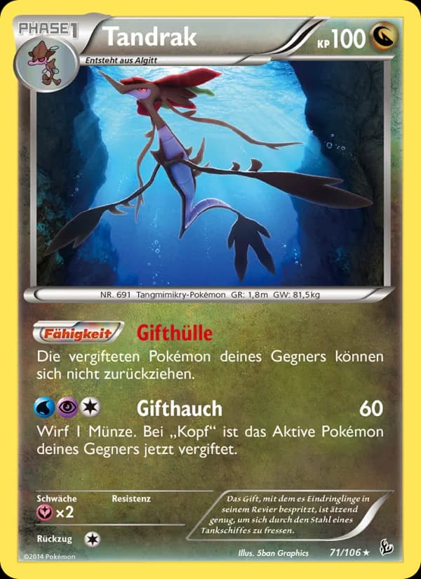 Tandrak card in German