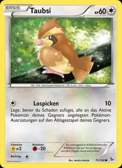 Taubsi card in German