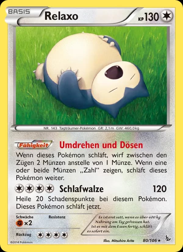 Relaxo card in German
