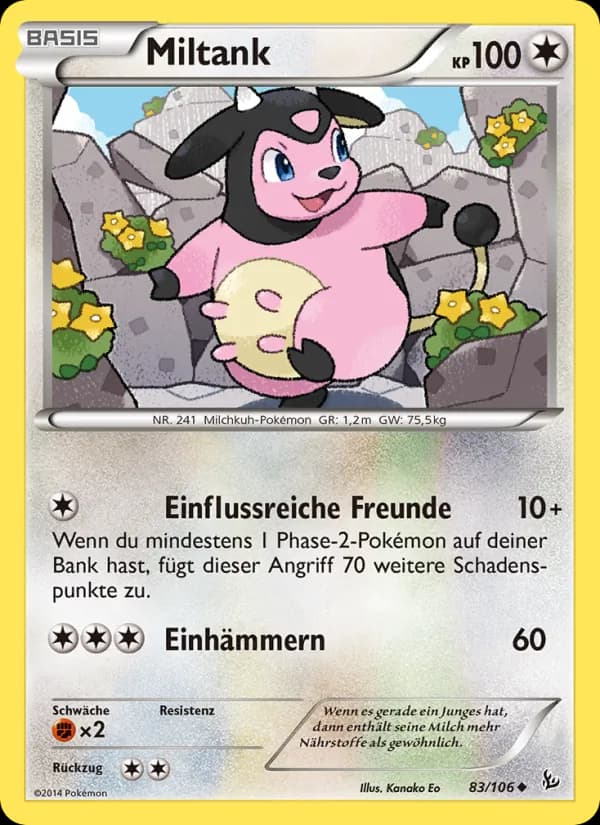 Miltank card in German