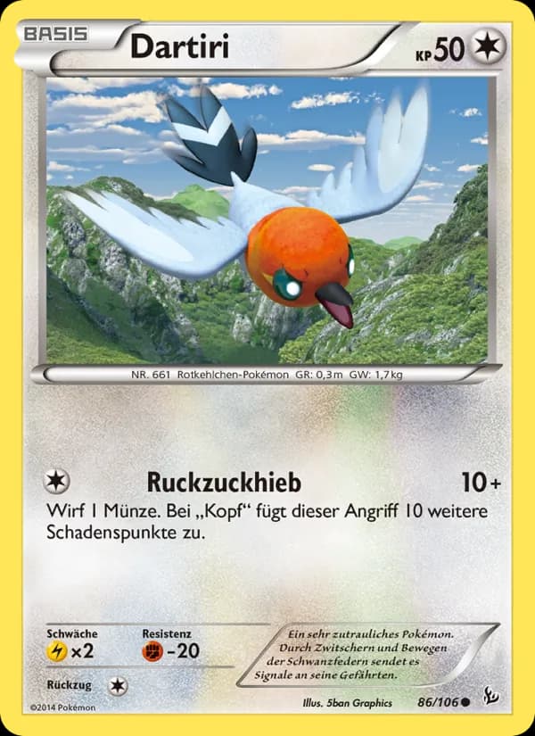 Dartiri card in German