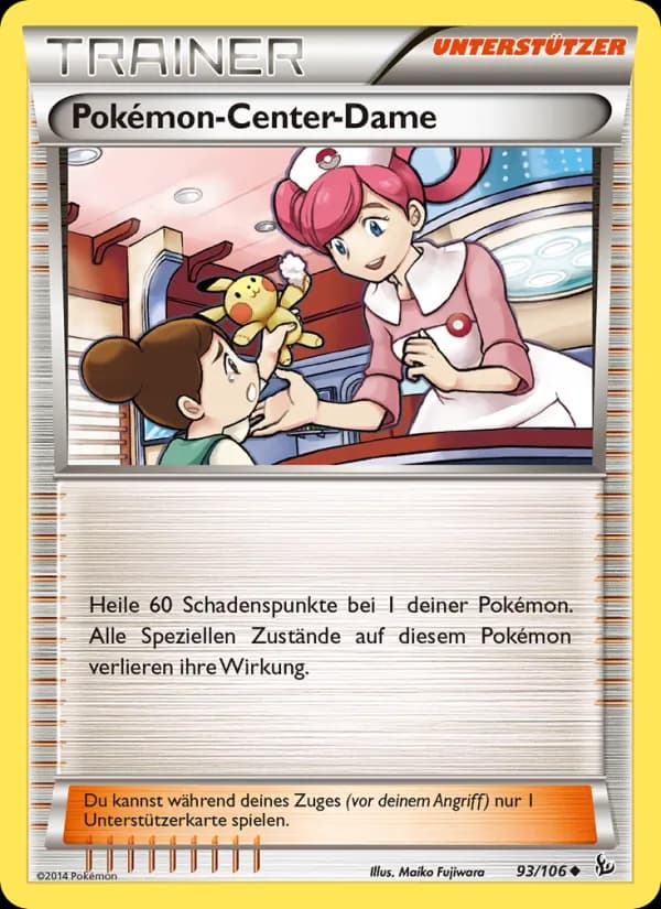 Pokémon-Center-Dame card in German