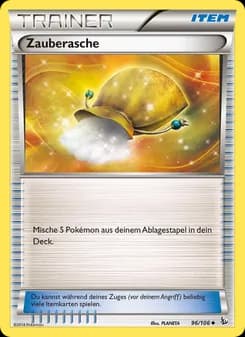 Zauberasche card in German