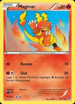 Magmar card in German