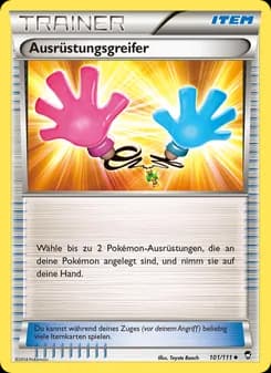 Ausrüstungsgreifer card in German